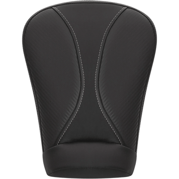 SADDLEMEN Dominator Pillion Pad Extended Reach Black w/ Gray Stitching FL '08-'23 80807B0162EXT