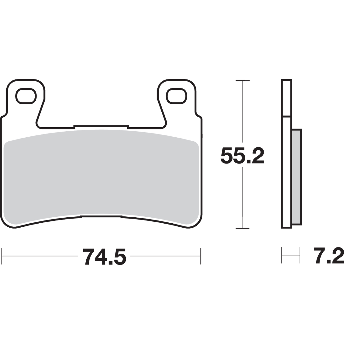 SBS Dual Carbon Brake Pads Honda