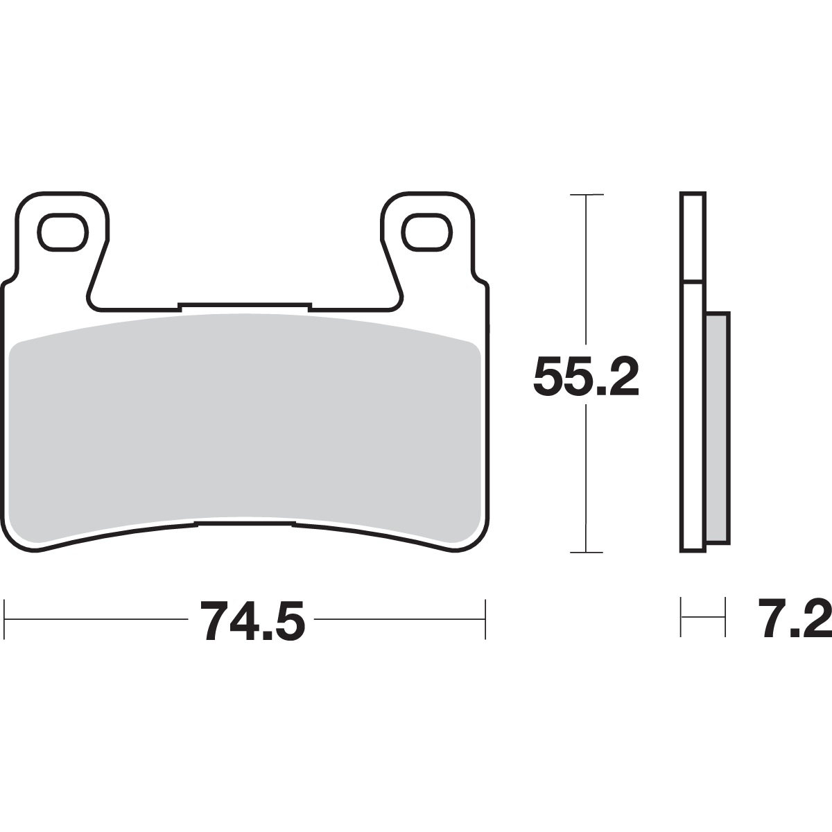 SBS HS Brake Pads Honda 734HS