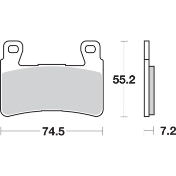 SBS HS Brake Pads Honda 734HS