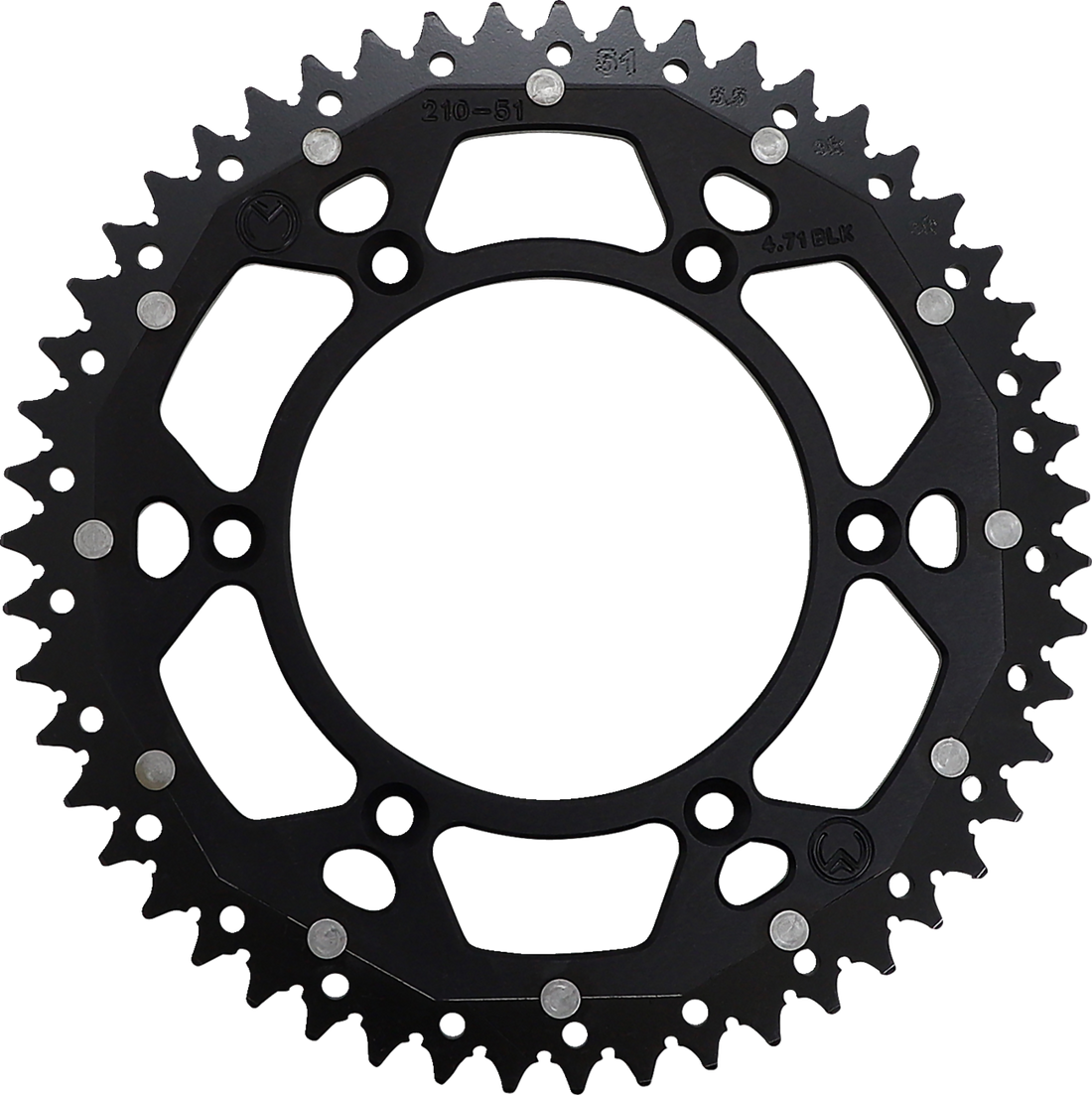 MOOSE RACING Dual Sprocket Black 51 Tooth