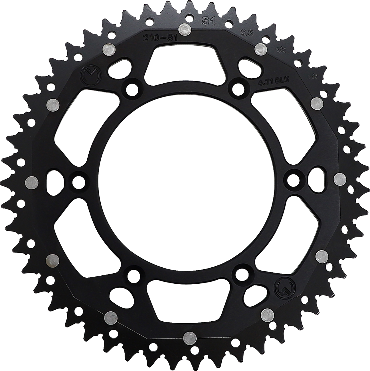 MOOSE RACING Dual Sprocket Black 51 Tooth