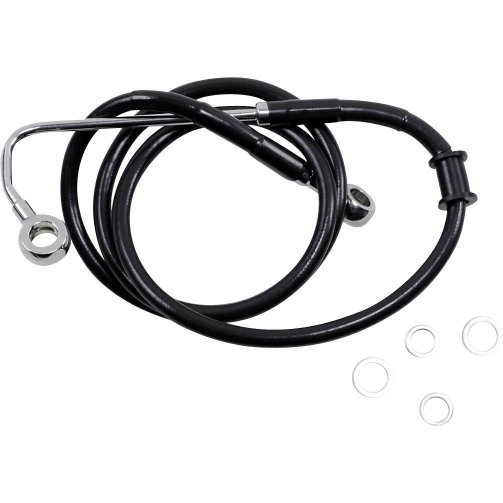 DRAG SPECIALTIES Brake Line +8" Black '15-'17 Softail