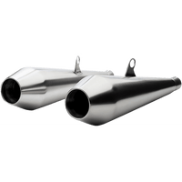 BRITISH CUSTOMS Predator Pro™ Mufflers Brushed BC902102BR