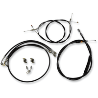 LA CHOPPERS Handlebar Cable/Brake Line Kit 18" 20" Ape Hanger Handlebars Black LA8150KT19B