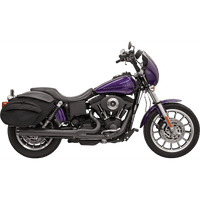 BASSANI XHAUST 2:1 Exhaust Black Megaphone Long '91-'05 FXD 13321R