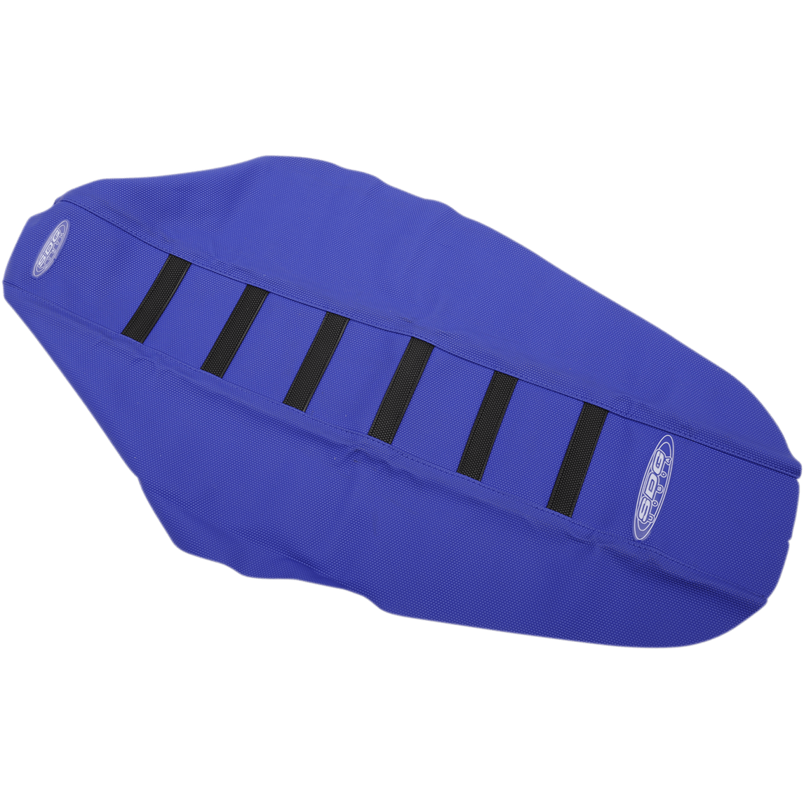 SDG 6-Ribbed Seat Cover Black Ribs/Blue Top/Blue Sides