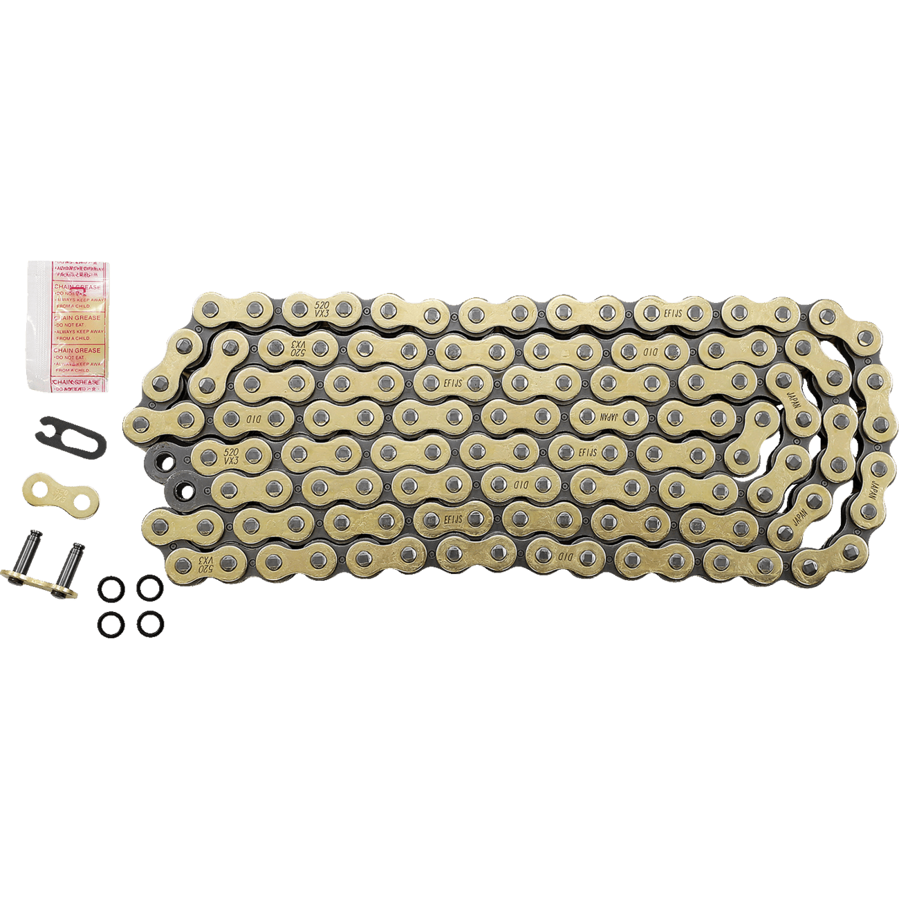 DID 520 VX3 Chain Gold 130 Links M520VX3G130FB