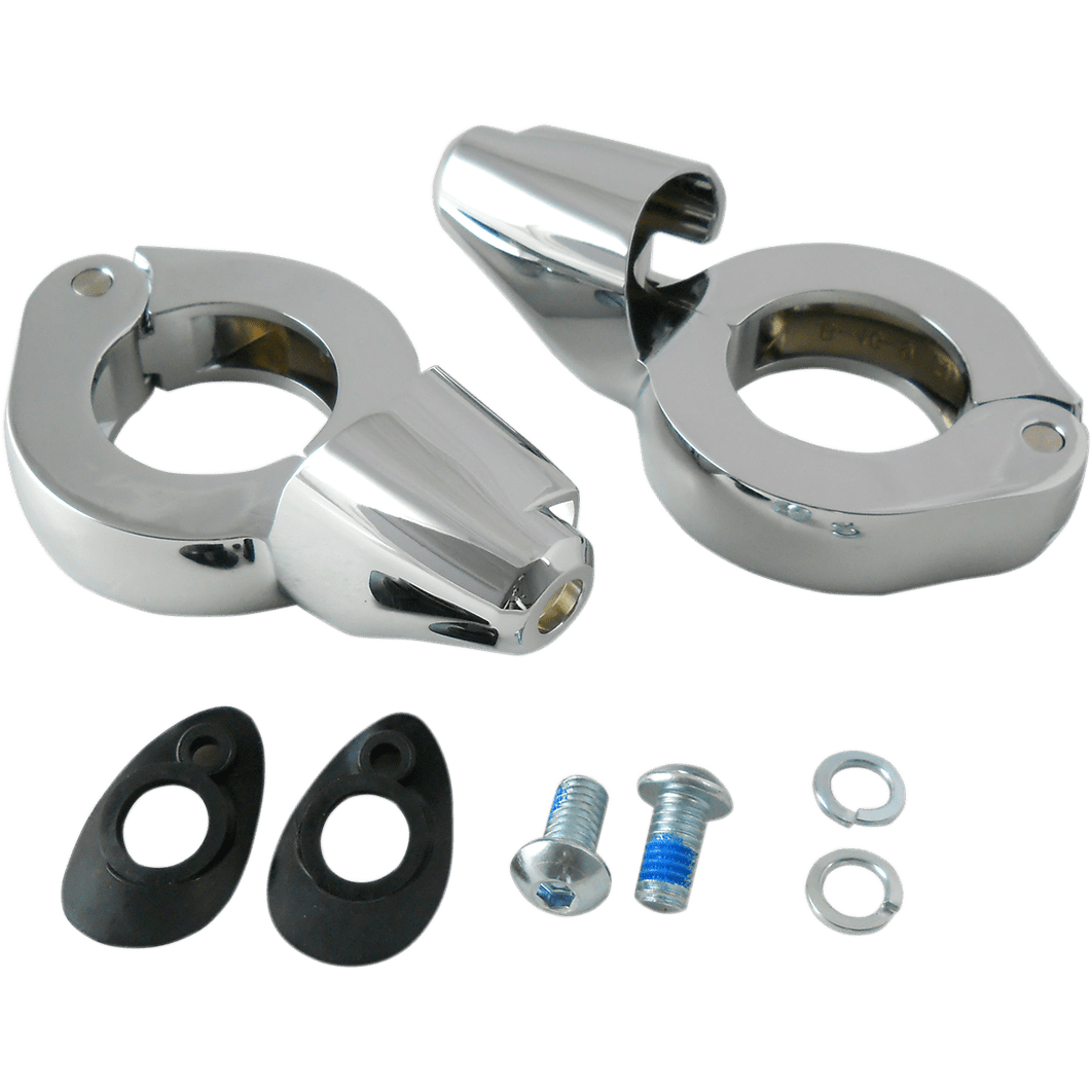 DRAG SPECIALTIES Turn Signal Mount 39mm Chrome