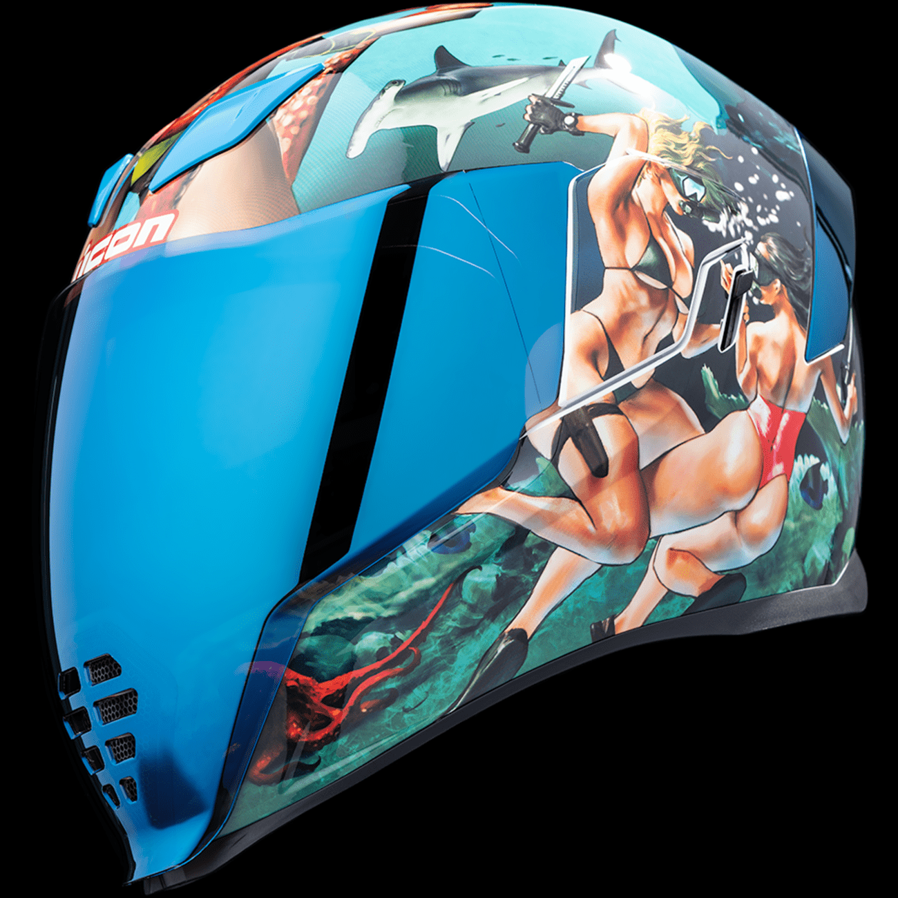 ICON Airflite™ Helmet Pleasuredome4 Blue 2XL