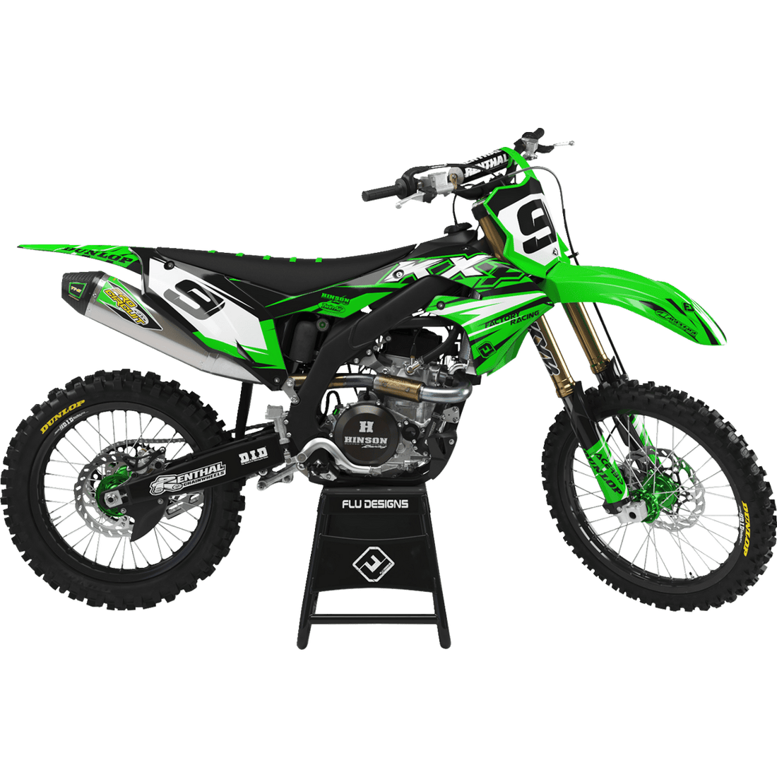 FLU DESIGNS INC. PTS 6 Graphic Kit KX 450F 21137