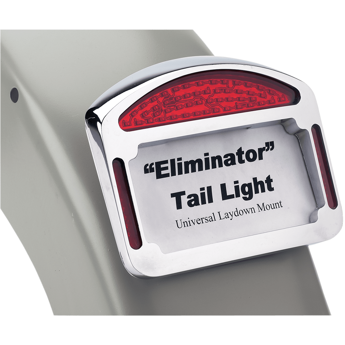 CYCLE VISIONS Taillight Eliminator Universal Chrome