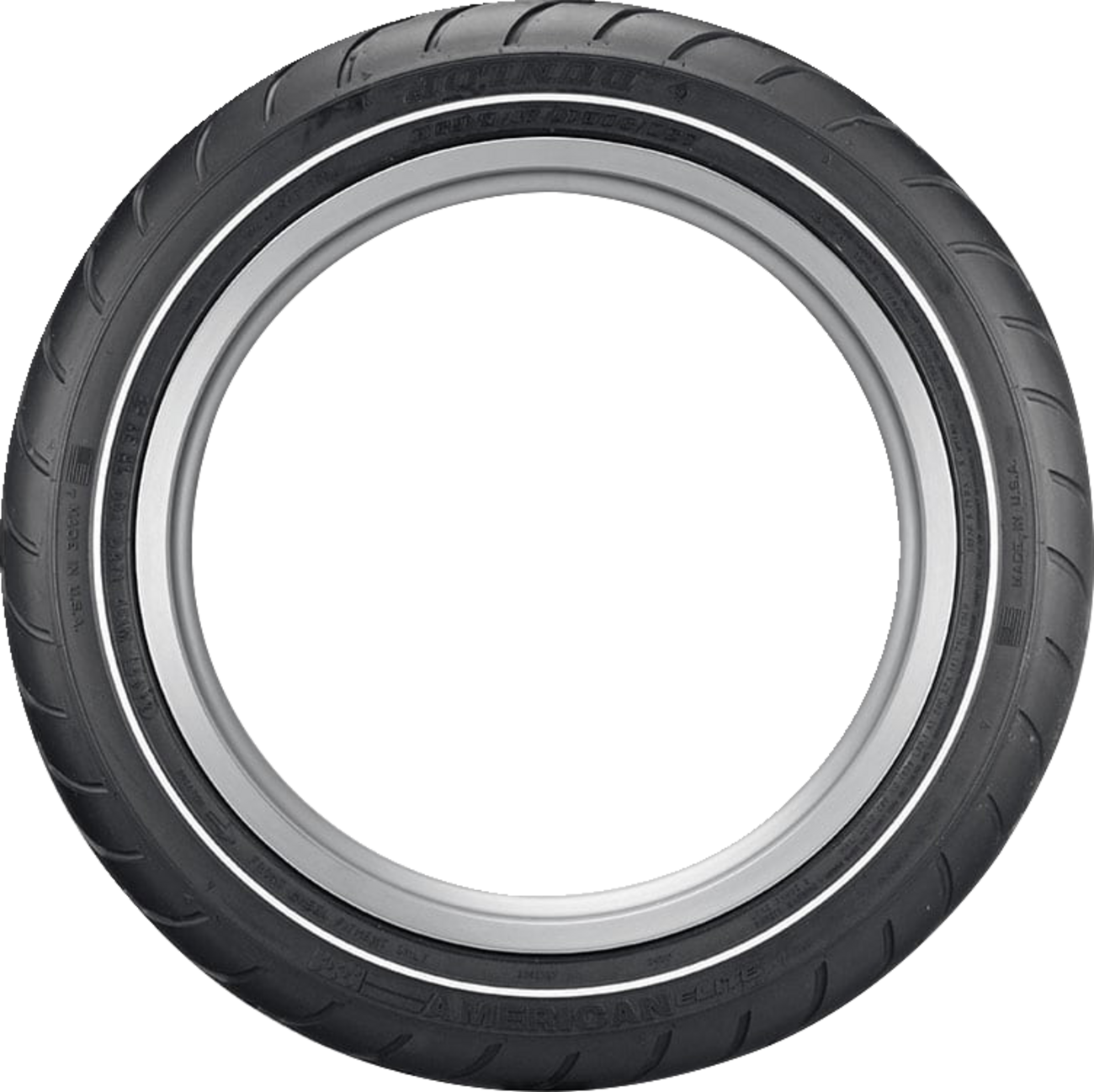 DUNLOP Tire American Elite Front 130/80B17 Narrow Whitewall 65H 45131875