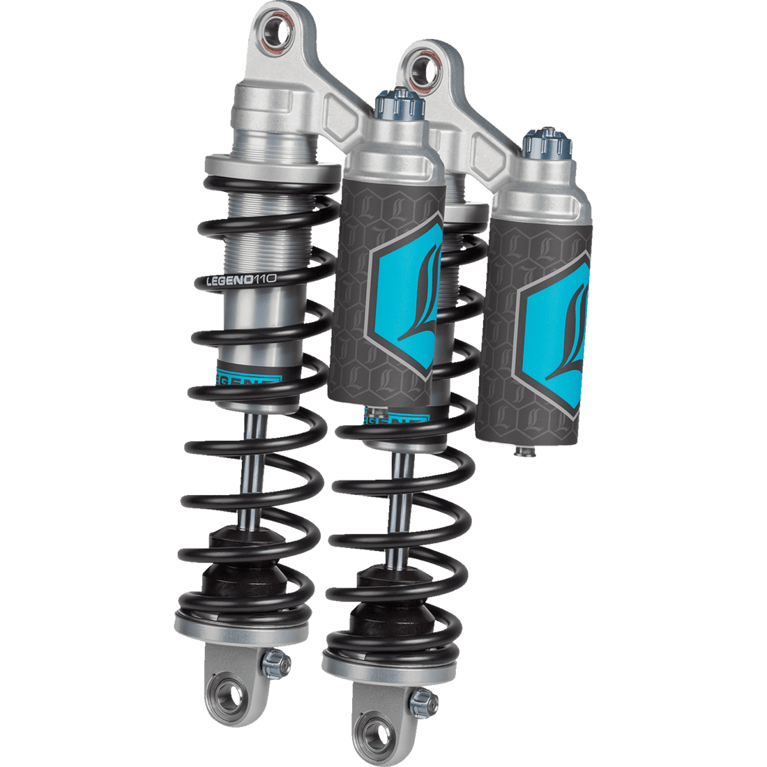 LEGEND SUSPENSION REVO ARC Piggyback Shocks Standard Clear 14" '04+ Sportster 13101944