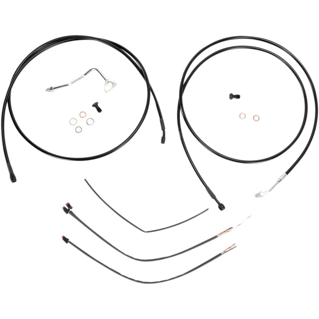 BURLY BRAND Control Kit 13" Ape Hanger Handlebars ABS B301115