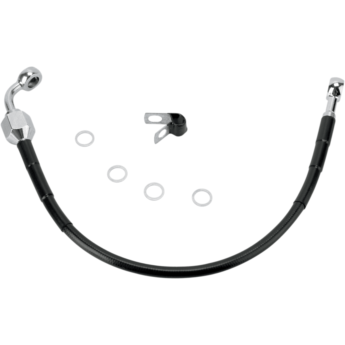 DRAG SPECIALTIES Brake Line Rear Black