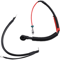 DRAG SPECIALTIES Black Battery Cable Set '09-'13 FLH/T