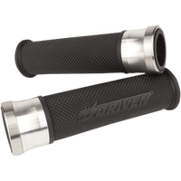 DRIVEN RACING Grips Halo Silver/Black