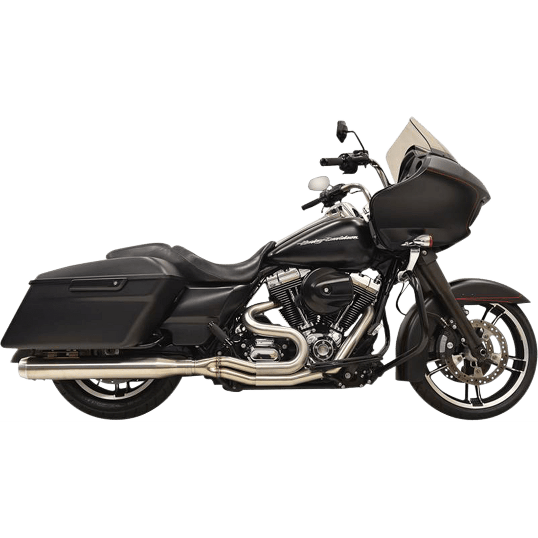 BASSANI XHAUST 2:1 Exhaust Stainless Steel Straight Can 1F18SS