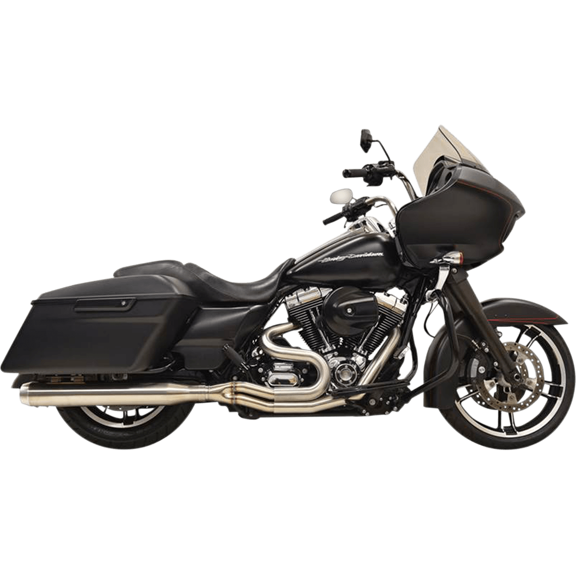 BASSANI XHAUST 2:1 Exhaust Stainless Steel Straight Can 1F18SS