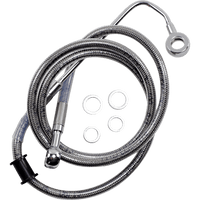 DRAG SPECIALTIES Brake Line +8" Stainless Steel '15-'17 Softail