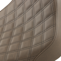 SADDLEMEN Renegade Solo Seat Lattice Stitched Brown FL '18-'20 81833002BLS