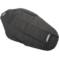 SDG 6-Ribbed Seat Cover Black Ribs/Black Top/Black Sides