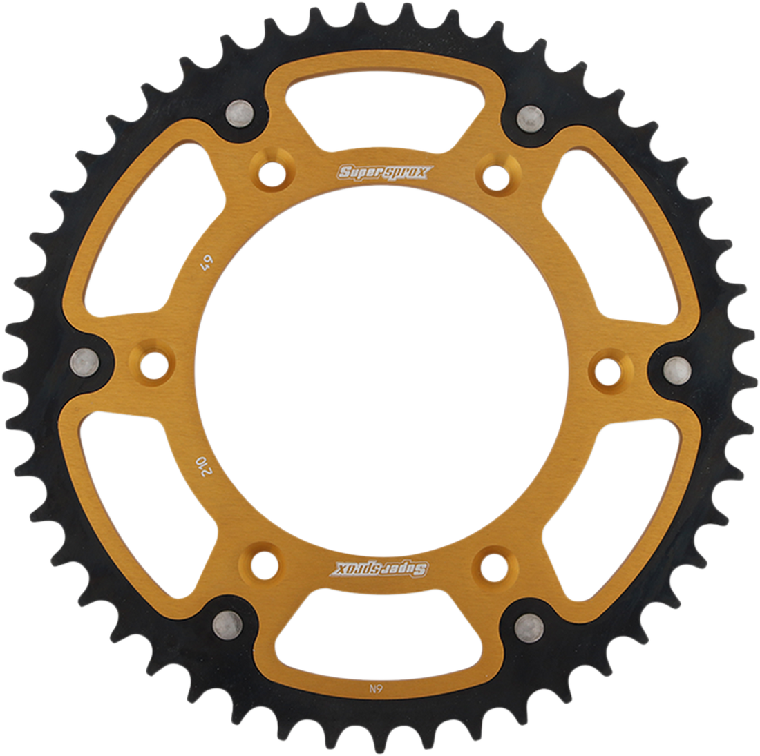 SUPERSPROX Stealth Rear Sprocket 49 Tooth Gold Honda RST21049GLD