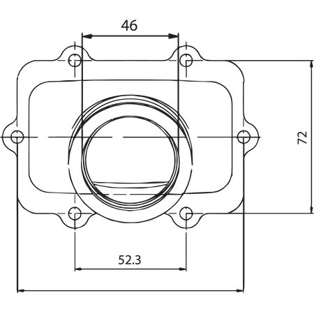 KIMPEX Carburetor Mounting Flange Ski-Doo