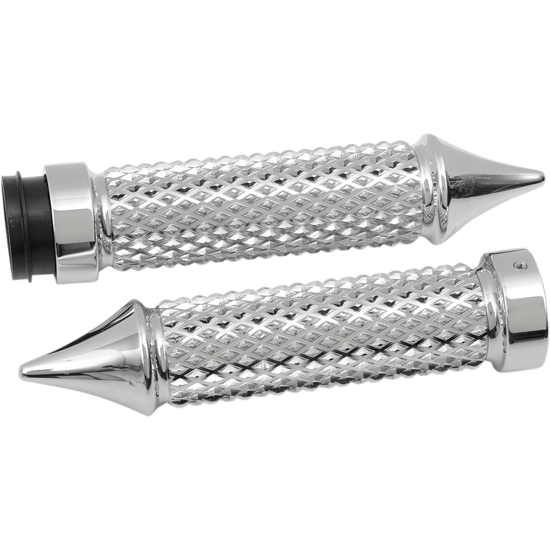 EDDIE TROTTA DESIGNS Grips Cross Cut TBW Chrome TC769