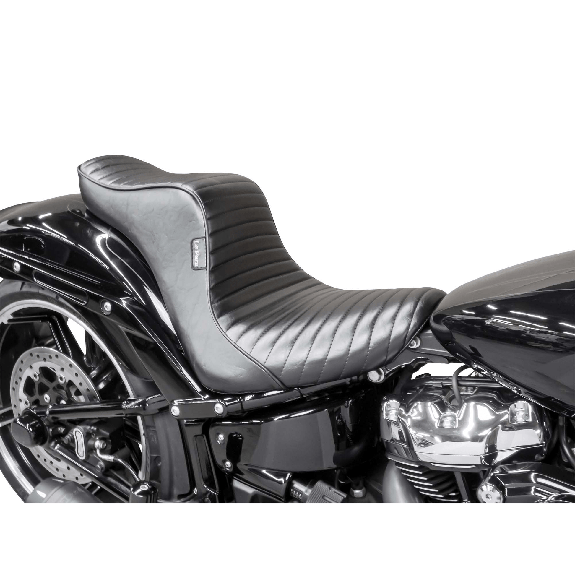 LE PERA Cherokee Seat Pleated Black Softail '18-'22 LYB020PT