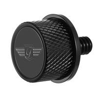 FIGURATI DESIGNS Seat Mounting Knob Black Logo