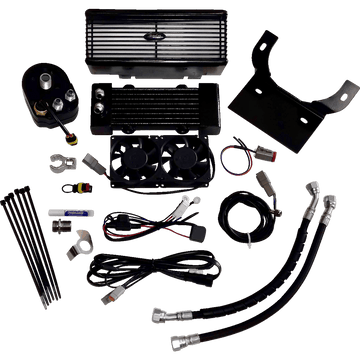 ULTRACOOL Oil Cooler Kit Flat Black Touring RF2F