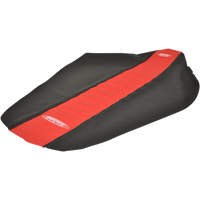 SDG Pleated Seat Cover Red Top/Black Sides