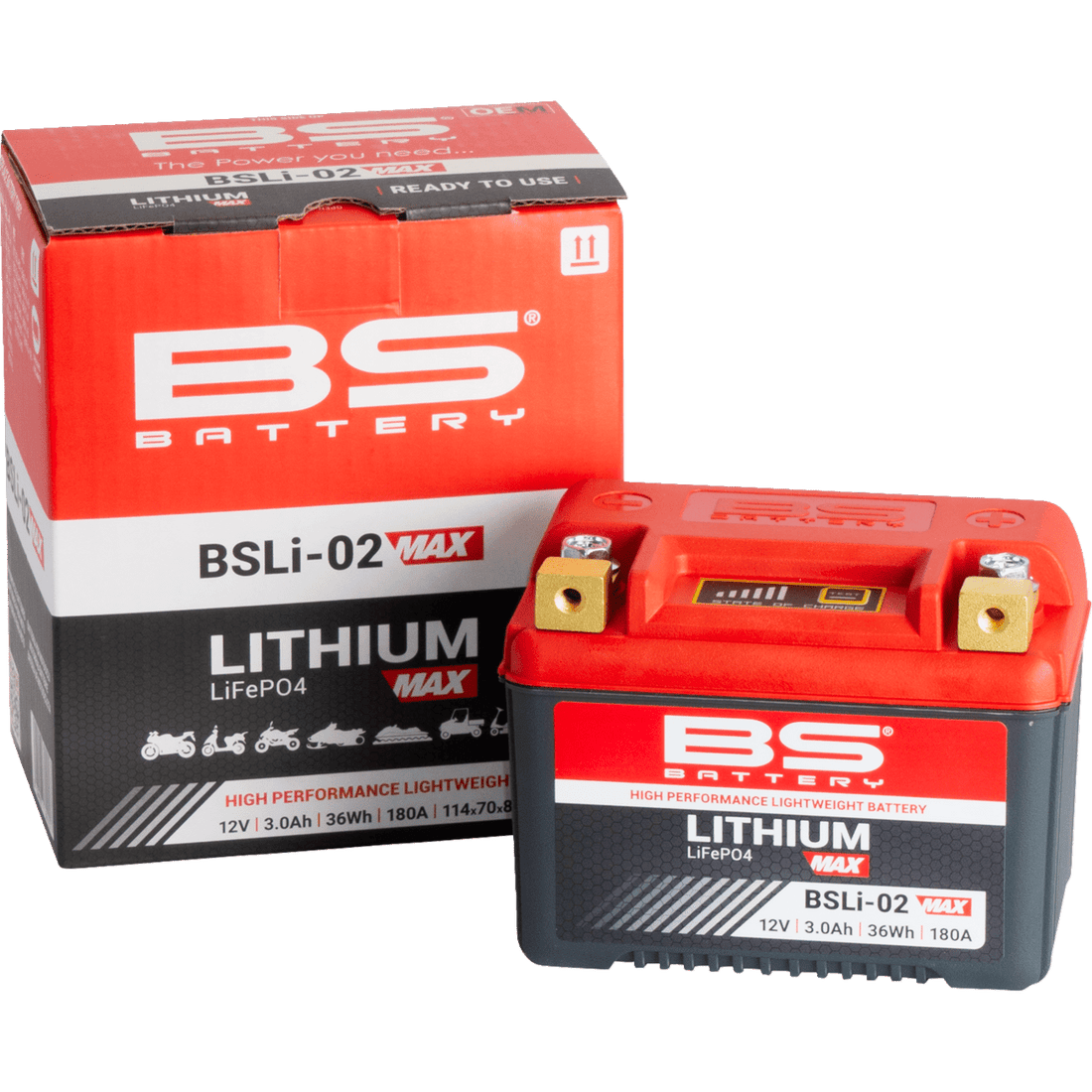 BS BATTERY Lithium Max Battery BSLi-02 360115