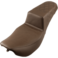 SADDLEMEN Step-Up Seat Rear Lattice Stitch Brown 89706173BR