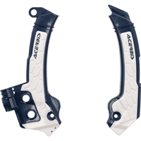 ACERBIS X-Grip Frame Guards Blue/White Husqvarna