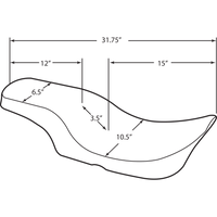 DRAG SPECIALTIES Spoon Seat Smooth RoadKing '97-'07