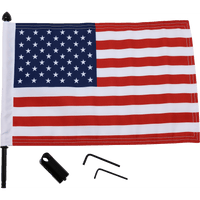 PRO PAD Luggage Rack Flag Mount 5/8" Round With 10" X 15" Flag BRFMRDHB5815