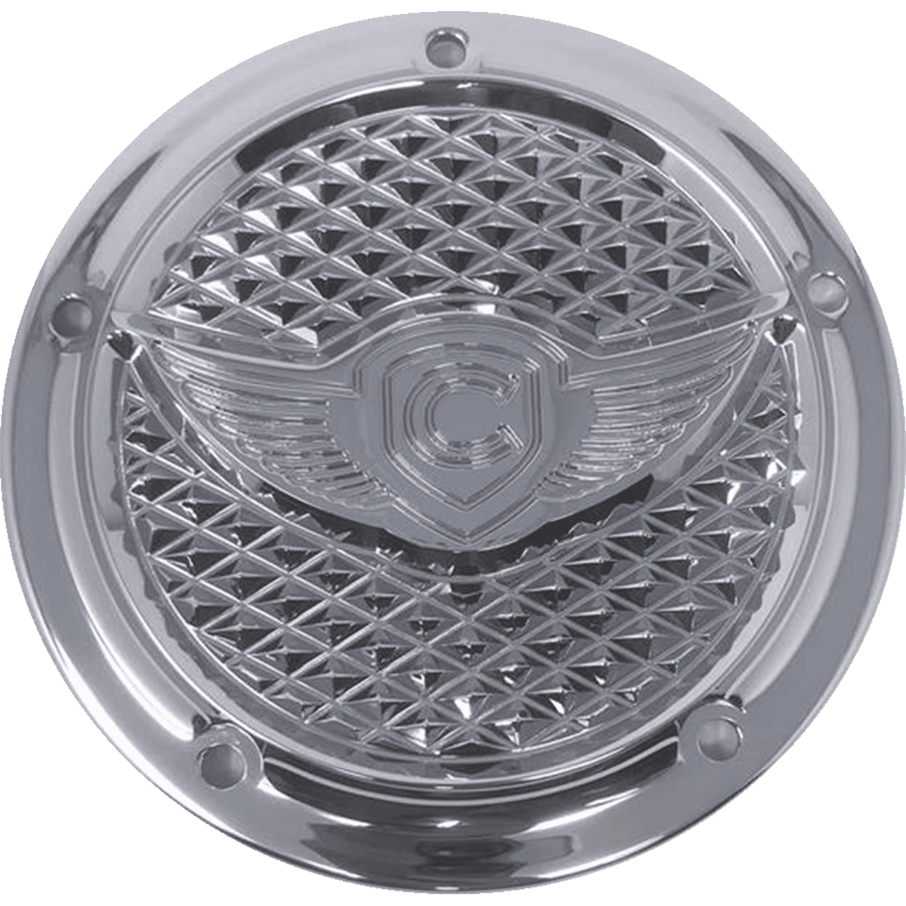 COVINGTONS Derby Cover 5-Hole Diamondback Chrome C3070C