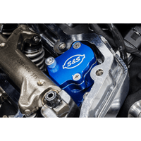 S&S CYCLE Breather Head Kit Billet Anodized Blue M8