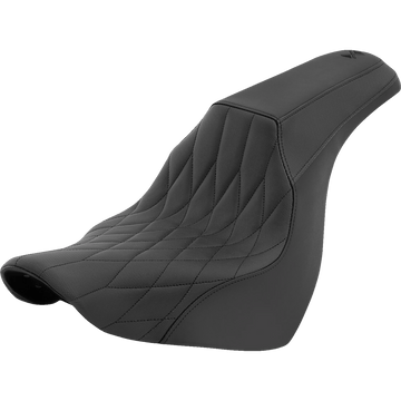 SADDLEMEN FXR Division Signature Series Seat Black Diamond FXLR/FLSB '18-'23 FD81829