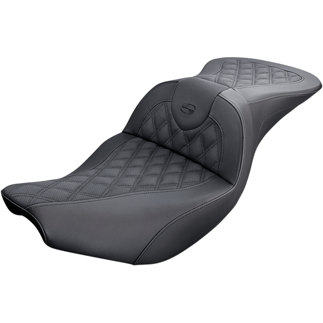 SADDLEMEN Roadsofa™ Seat without Backrest Lattice Stitch Black Indian '14-'23 I1407182