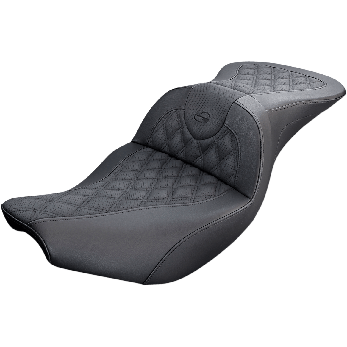 SADDLEMEN Roadsofa™ Seat without Backrest Lattice Stitch Black Indian '14-'23 I1407182