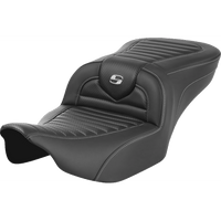 SADDLEMEN Roadsofa™ Seat without Backrest Tuck-n-Roll Carbon Fiber FLTR/FLHX '23-'24