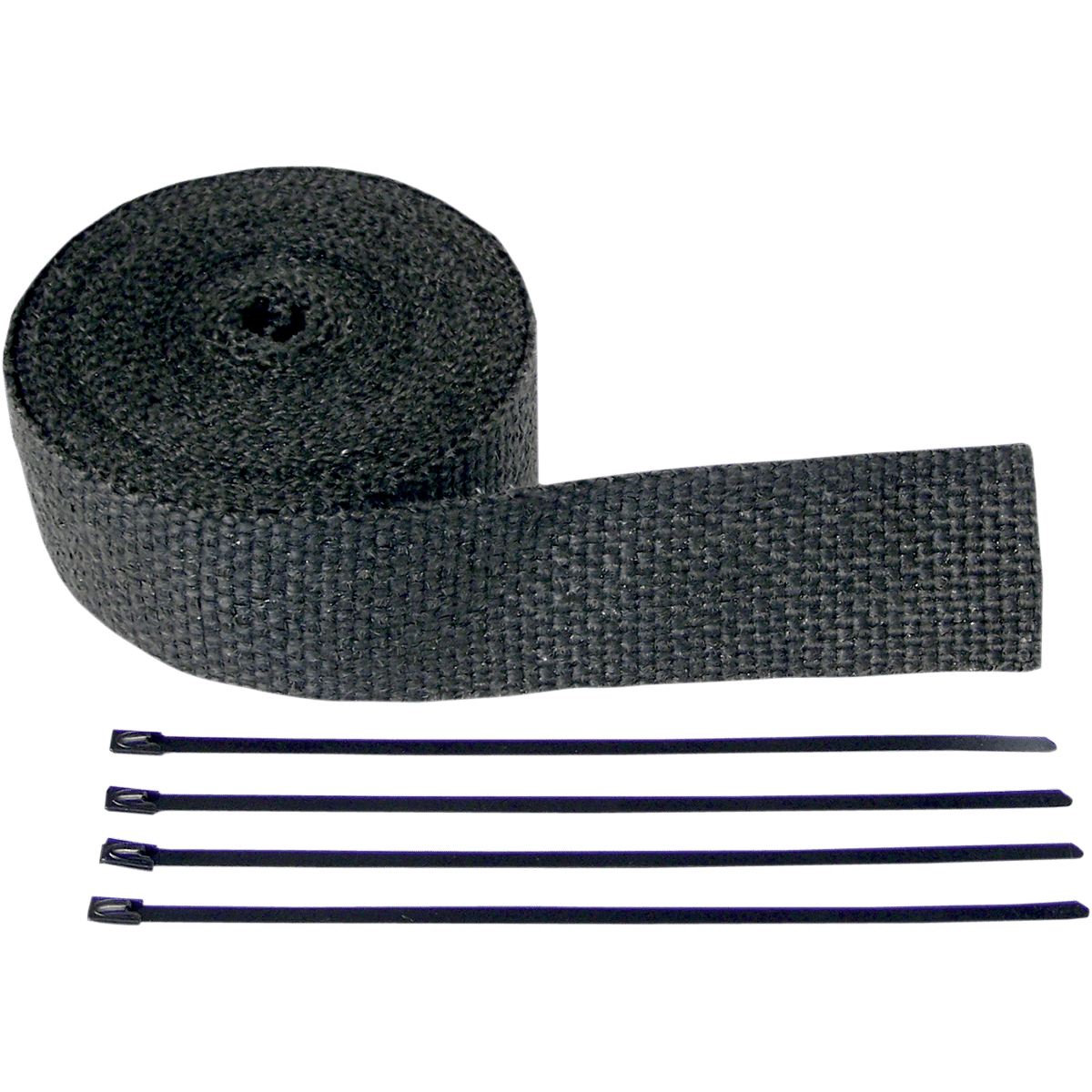 CYCLE PERFORMANCE PROD. Fiberglass Exhaust Wrap Kit Black 2" x 25' CPP/9042B