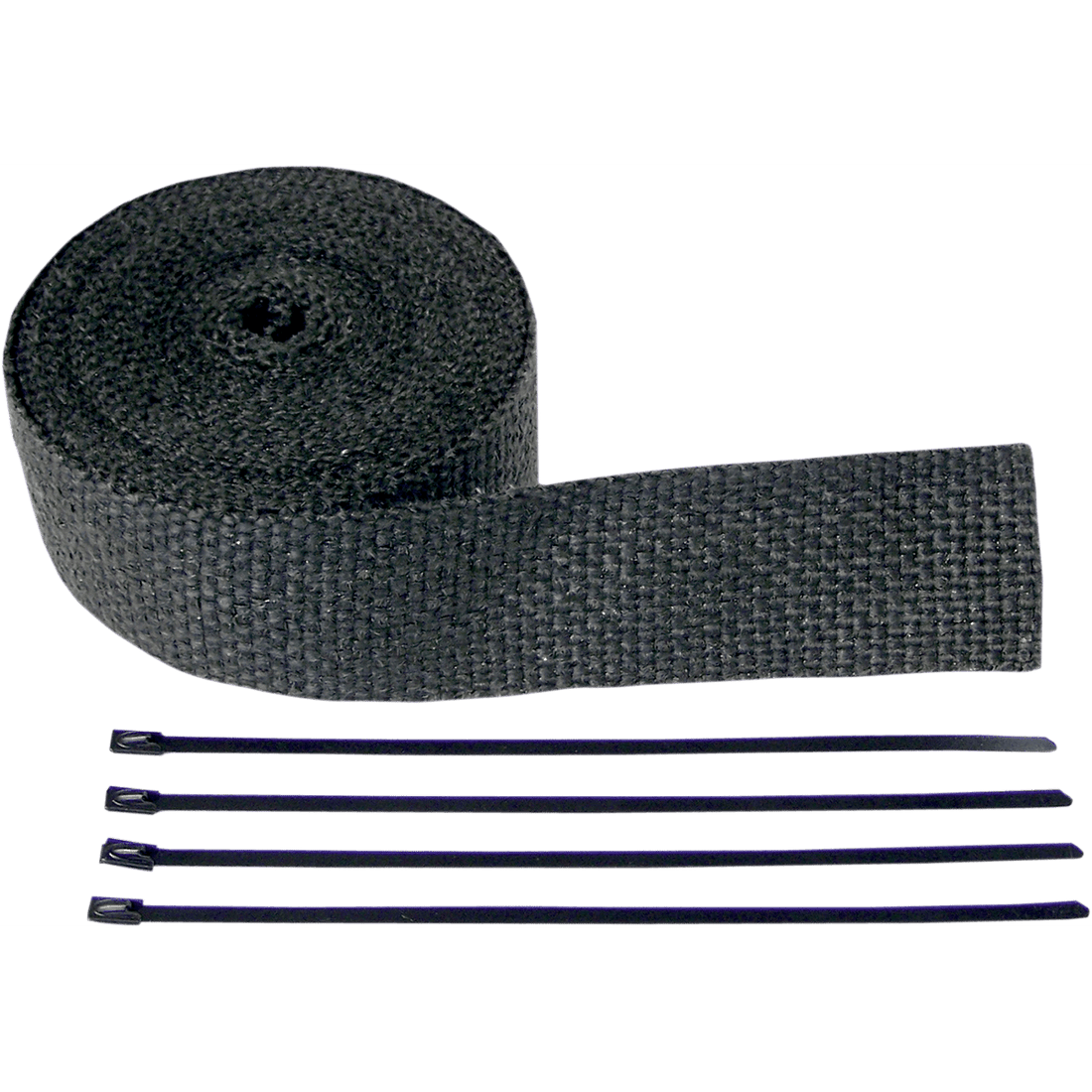 CYCLE PERFORMANCE PROD. Fiberglass Exhaust Wrap Kit Black 2" x 25' CPP/9042B