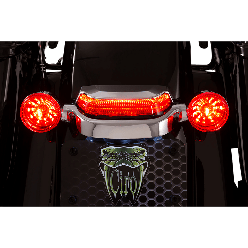 CIRO Taillight Red Chrome 40173