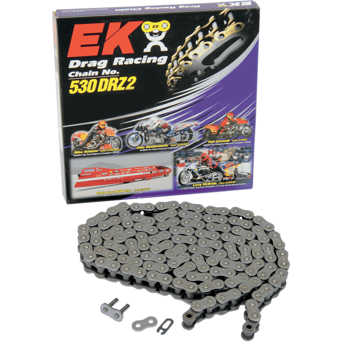 EK 530 DRZ2 Drive Chain Chrome 150 Links 530DRZ2150C