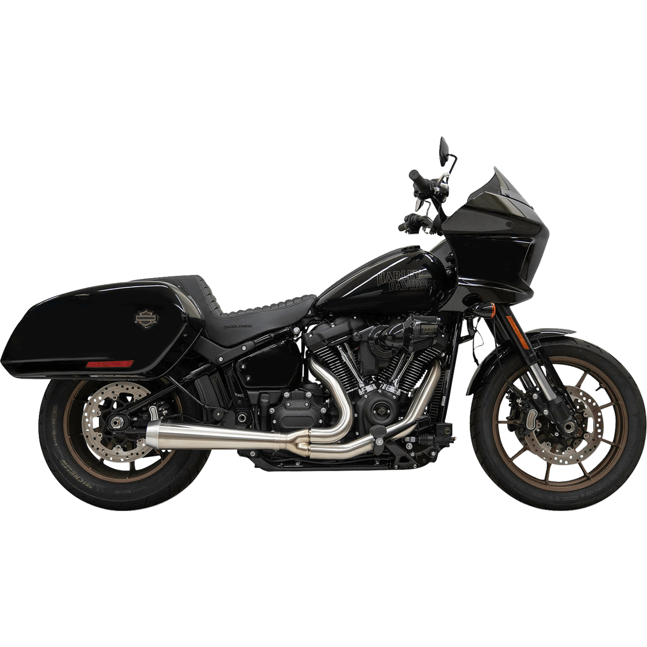 BASSANI XHAUST 2-into-1 Road Rage Exhaust System Stainless 1S81SS